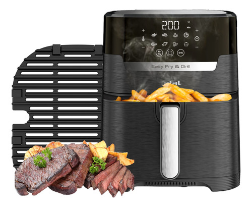 Freidora Aire 4.2 Lts Tfal Easy Fry & Grill Ey505850 Negro