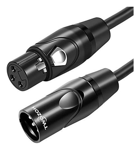 Twozoh Cable Xlr (30 Pies), Xlr Macho A Hembra, Cable De Mic