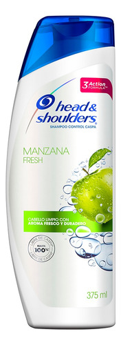 Repuesto Shampoo Head & Shoulders Manzana Fresh En Botella De 375ml Por 1 Unidad