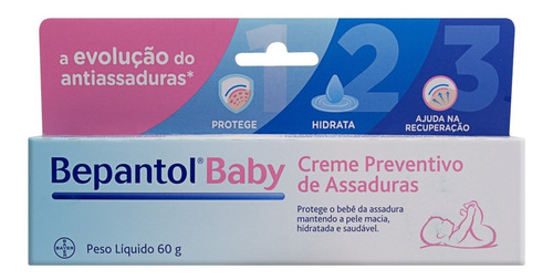 Creme Preventivo De Assaduras Bepantol Baby Caixa 60g