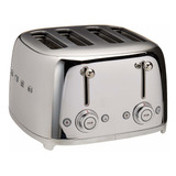 Smeg Tsf03ssus Tostadora De 4 Ranuras, 