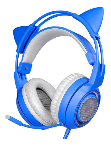 Auriculares De Juego Azul Para, Pc, Portátil Envolvente