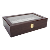 Generic, Caja Organizadora De Relojes De Madera Con 12