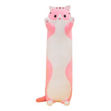 Almofada Travesseiro Pelucia Gigante Gato Gatinho 130c Rosa