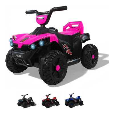 Carro Montable Eléctrico Moto Cuatrimoto Nino Tek-388 Rosa | Meses sin interés