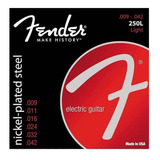 Encordado Guitarra Electrica Fender 250l 09/42 Nickel Steel