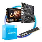 Combo - Mother Gigabyte H510m + Intel Celeron 5905 + 8gb