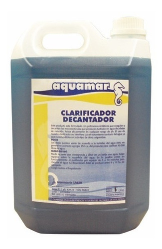 Clarificante Aquamar X 5 Litro Para Pileta