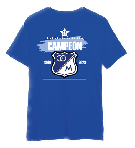 Camiseta Millonarios Campeón 2023