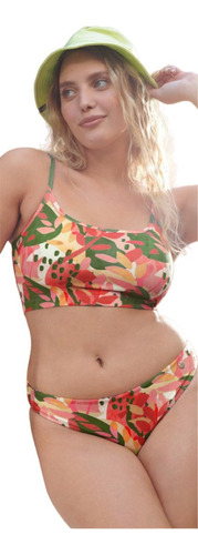 Bikini Top Vedetina Frunce Aruba T.46-48 Sol Y Oro 4202sye