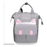 Bolso Pañalera Multifuncional Bebe Mochila Gatico Promocion