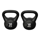 Set Par De Pesas Rusas Kettlebell 16kg Entrenamiento