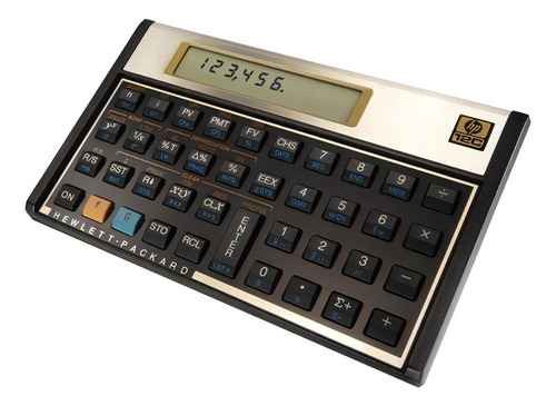 Calculadora Financeira Hp 12c 130 Funções Cor Dourado