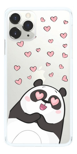 Capinha Compativel iPhone Samsung Xiaomi Moto LG Panda Amor
