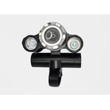 Farol Lanterna Bike 3 Foco Led Recarregável Ecooda Ec-6088