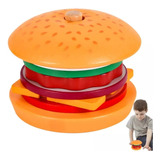 Hamburguesa De Madera Juego Didáctico Montessori Apilamiento