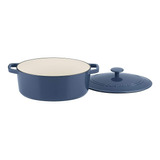 Cuisinart Cast Iron Casserole, 5.5 Qt Oval Covered, Ename...