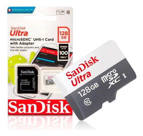 Tarjeta Microsd Sandisk Ultra 128gb Uhs-i Class 10