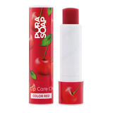 Bálsamo Labial Hidratante Con Color Pura Soap- Cherry-rojo 