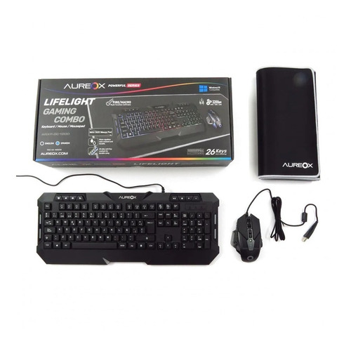 Combo Pc Gamer Aureox Lifelight Teclado Rgb + Mouse + Pad