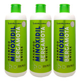 Kit Shampoo Minoxidil Aceite Bergamota Crecimiento Anticaida