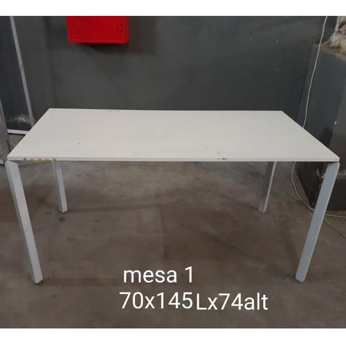 Mesa Escritorio Melamina Y Patas De Metal 70x145x74 Outlet