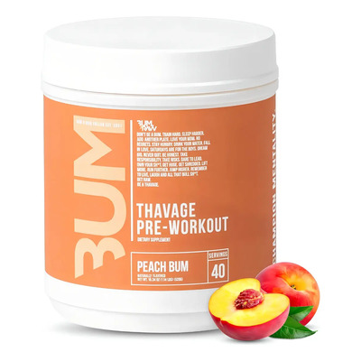 Suplemento en polvo RAW NUTRITION Pre Entrenamiento de CBUM THAVAGE sabor peach bum x 1g | Meses sin interés