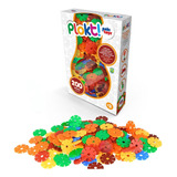 Brinquedo De Montar Plokt Discos Educativo Criativo 200 Pcs