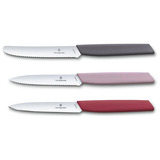 Facas Para Descascar Victorinox Swiss Marrom Rosa E Vinho