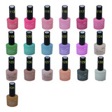 Kit 20 Esmaltes Gel 7.5ml Chic & Fun Unhas Uv Led