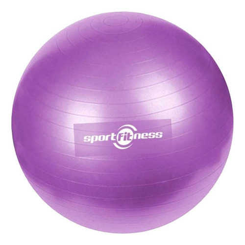 Balón Pilates Yoga Terapias Pelota Sportfitness 55cm Gym Abd Color Morado