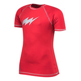 Remera Uv50 Flash Summer Niño Niña Roja Solo Deportes