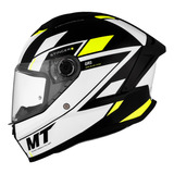 Casco Moto Integral Mt Stinger 2 Zivze B3 Amarillo Brillo