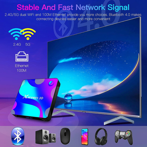 Caja De Tv Android 11.0 4 Gb Ram 32 Gb Rom, Easytone Smart T