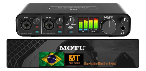 Motu M4 Interface Usb 4ins/4outs Distribuidor Oficial Brasil