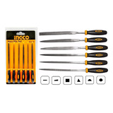 Kit Set Juego De Mini Limas 6 Pzs 3mm X 140mm Ingco Hktf63