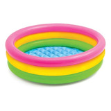 Pileta Inflable Redonda Infantil 3 Colores In42  150cm