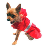 Impermeable Reflejante Rojo Mascota Perro Talla 2 Pet Pals