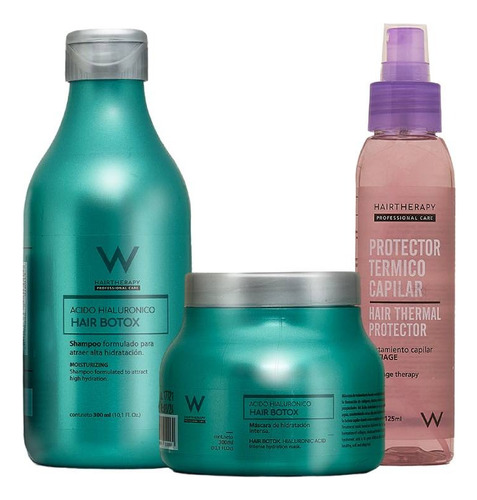 Kit Hair Therapy - Hair Botox - Shampoo Mascara Y Termico