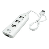 Hub Usb 4 Puertos Múltiple Adpatador Zapatilla Multiplicador