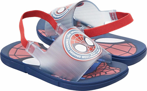 Chinelo Slide Marvel Homem Aranha Infantil Elastico Baby