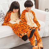 Pijama Con Diseño De Tigre Para Niños, Pijama, De Franela Pa