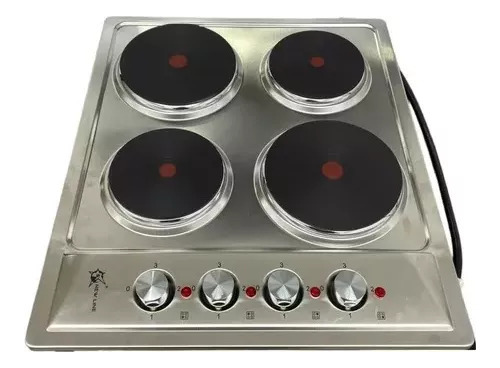 Encimera A Gas Inox Con Chispero Cocina 4 Platos