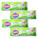 Pack 4 Virutex Practi Jerga Antibacterial Aroma Pino 10c/u