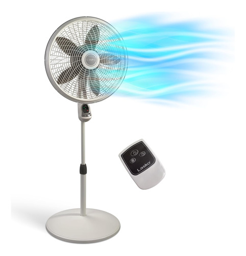 Lasko Cyclone Ventilador De Pedestal, Altura Regulable, Cont