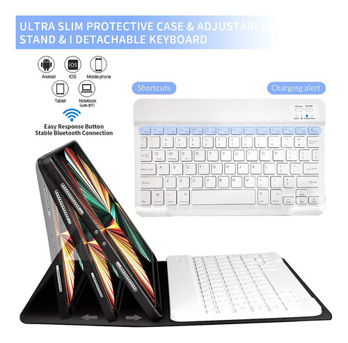 Funda Con Teclado Mouse Para Galaxy Tab S6 Lite 10.4 P610 Ñ