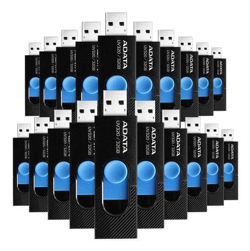 Kit 20 Memoria 32gb Usb Adata Uv220 2.0 Auv220-32g-rbkbl