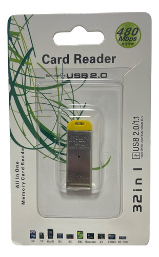 Lector De Tarjeta Memoria Micro Sd Microsd A Usb 2.0 Tf