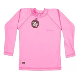 Remera Origami Filtro Uv Upf+50 Proteccion Solar Rosa Lisa