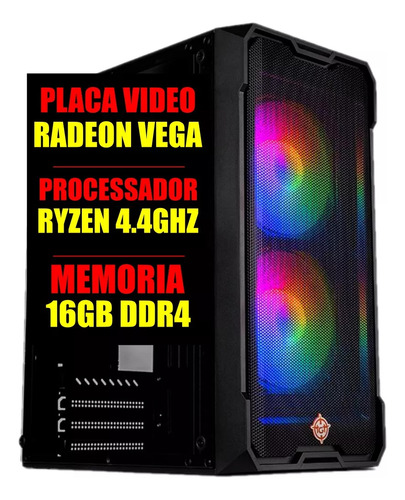 Pc Gamer Ddr4 Ryzen 5 5600g 4.4ghz / 16gb Ram / Ssd 480gb